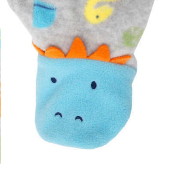 Absorba Kids' 2-pack Fleece Blanket Sleeper Dinosaurs 🦕 🦖12M - Picture 8 of 8